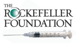 Rockefeller Foundation Logo w/ syringe